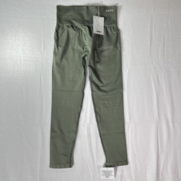 SEFI Timeless Leggings 7/8 - Smoked Olive Size Medium Org. $100 - Picture 7 of 11